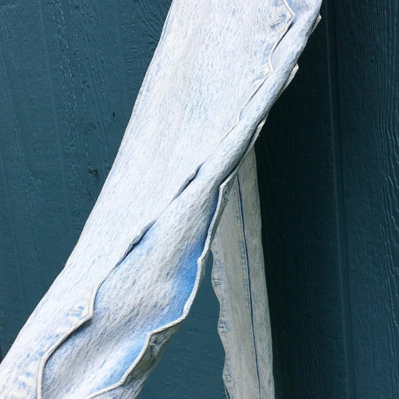 Vintage Acid Wash High Rise Mom Blue Jeans Denim 8 - Picture 4 of 9